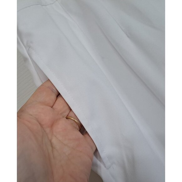 Coral Bay Golf Women's 16 White Cropped Pants Embroidered Hem 21.5" Inseam - Picture 8 of 12